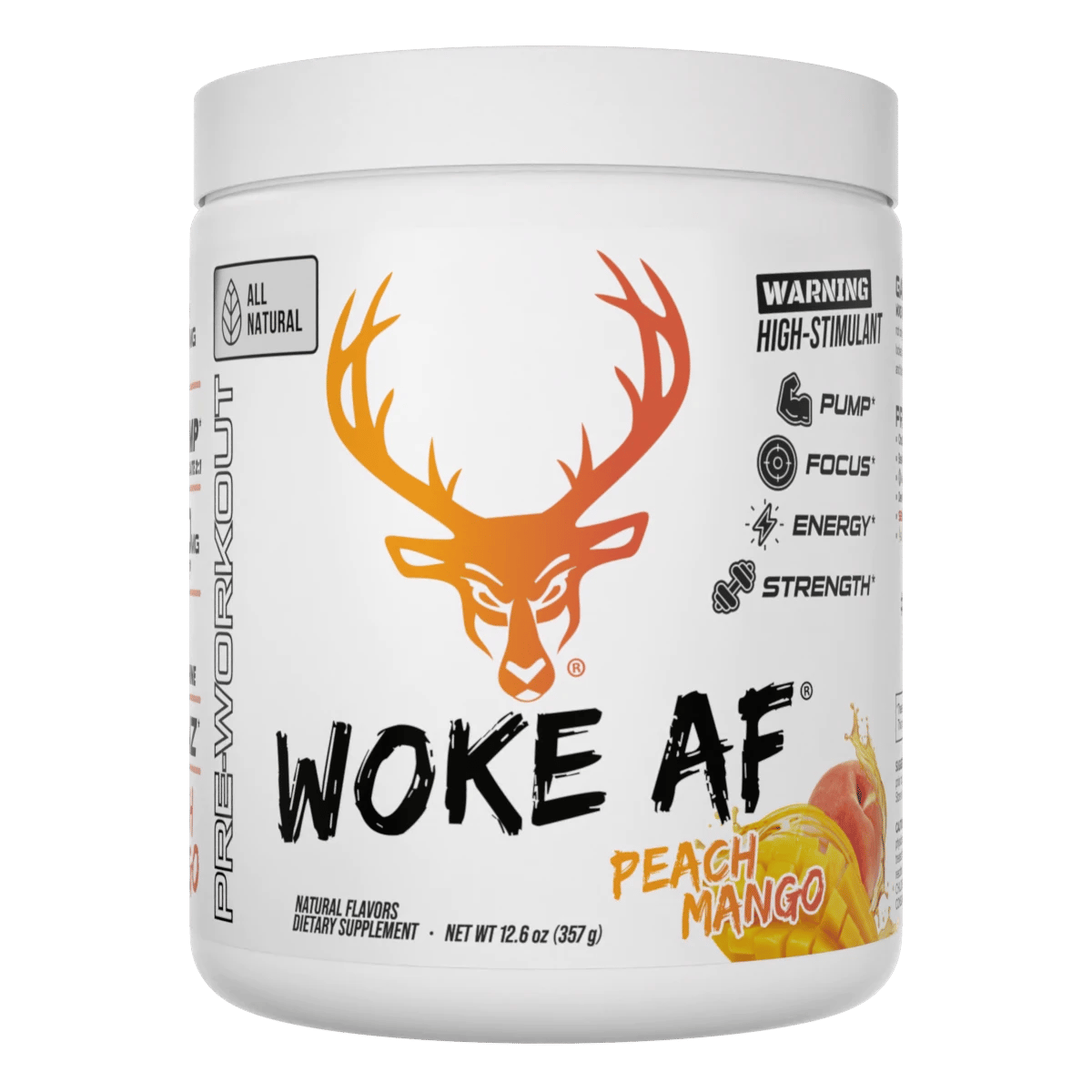 All-Natural WOKE AF Pre-Workout | High-Stim Natural Energy Formula